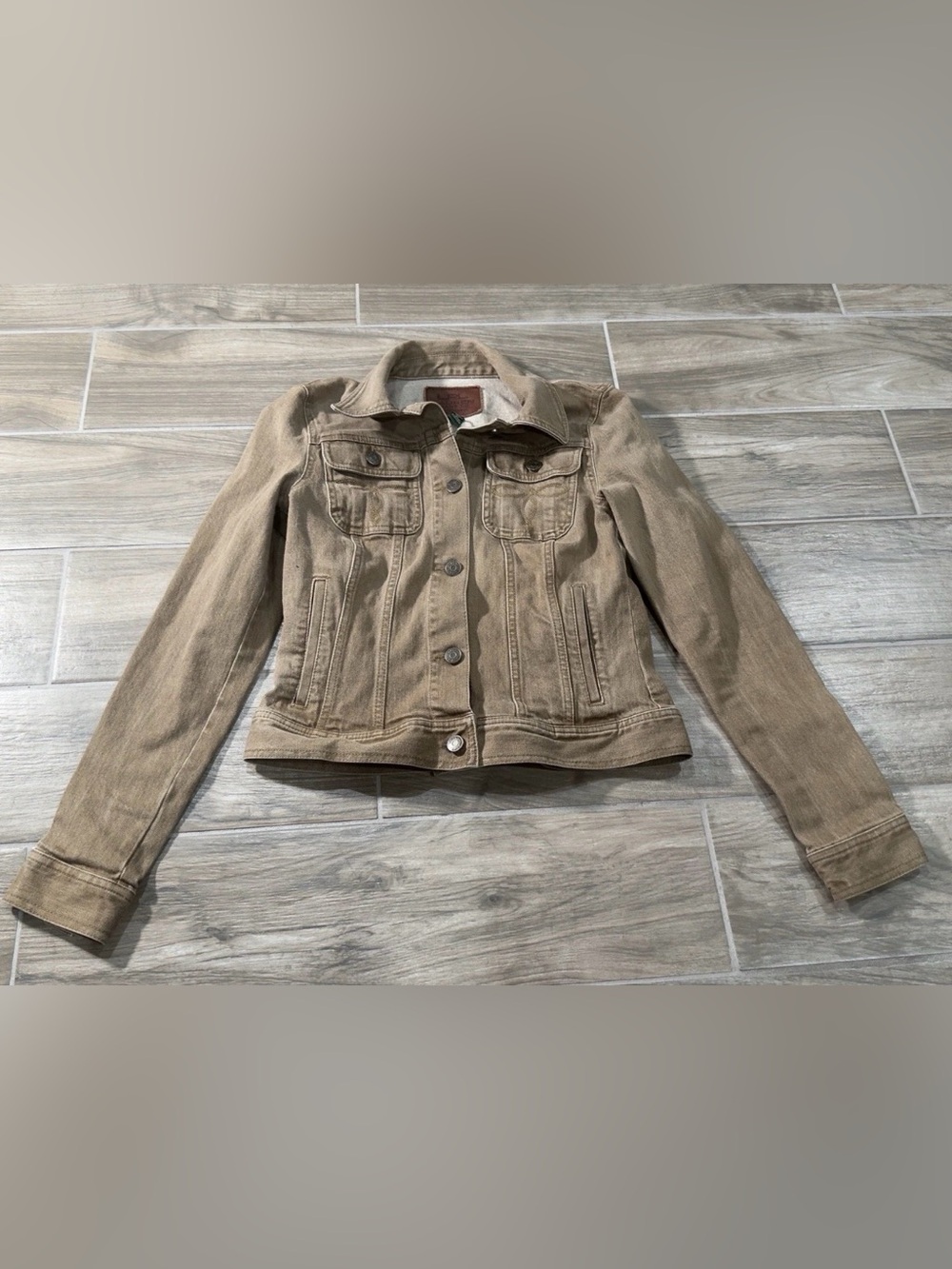 Vintage Lauren Ralph Lauren Jacket Women X SMALL Barn Denim Chore Button